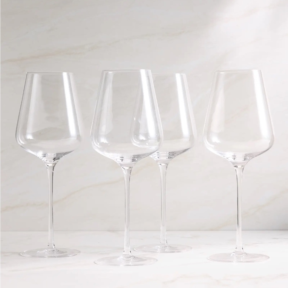 🌿NIB QUINCE Mouth Blown Red Wine Glass (Set of 4)